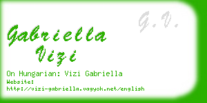 gabriella vizi business card